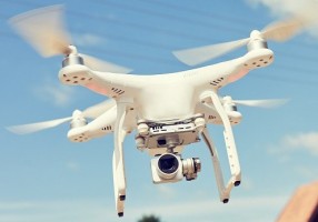 Drohnenflug über das Gewerbegebiet Süd